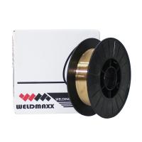 WELDMAXX ลวดเชื่อม MIG-BRAZING (อลูมินัมบรอนซ์) MINI MIG-BRONZE-AL ขนาด 0.8มม. (ม้วนละ 3กก.)