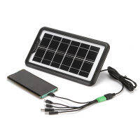 แผงโซลาชาร์จแบต solar power 3.5W 9V แถมสายUSB พกพาง่าย