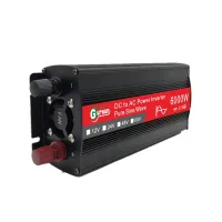 AutoAccessories Gurxun 6000W High Power Sine Wave Inverter With Single Digital Display, Specification: 12V-220V