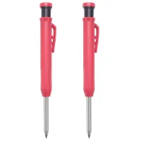 Deep Hole Mechanical Pencil Marker Marking Tool, Pencil for Carpenter, 2Pcs