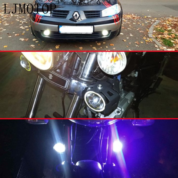 สำหรับ-ducati-400-620-695-696-796-748มอนสเตอร์916-996-998-125w-ไฟหน้ารถจักรยานยนต์3000lm-สปอตไลท์ไฟ-led-แฟลชแสงต่ำ