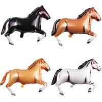 Large White Horse Aluminum Film Balloon Animal Themed Birthday Party Decorations Kids Shower Toys Kids Shower Balloons