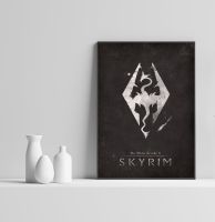 The Elder Scrolls 5: Skyrim Video Game Canvas Poster Home Wall Painting Decoration (No Frame)