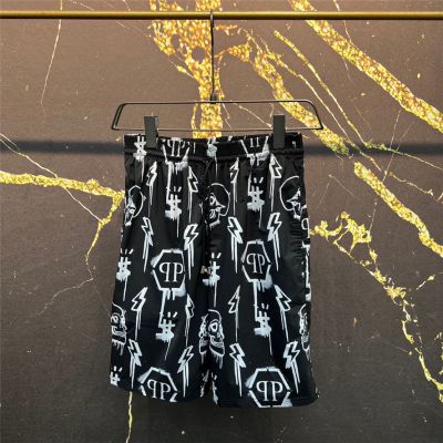 Summer 2022 Mens Shorts Full Skull Print Beach Shorts Casual Pants