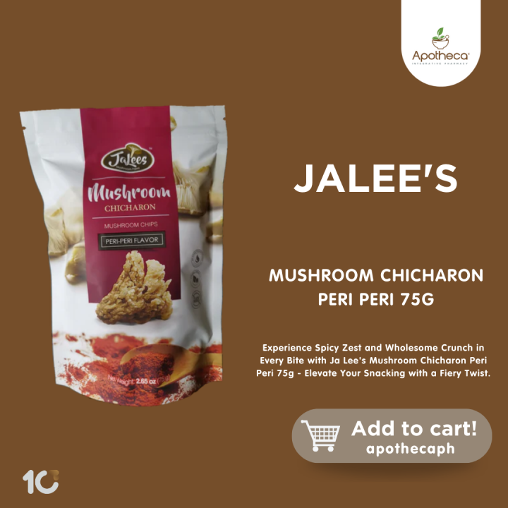 Ja Lee's Mushroom Chicharon Peri Peri 75g - Spicy Zest And Wholesome ...