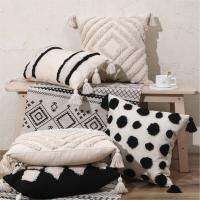 Goodly Home Bohemian Ins Nordic Style Moroccan Cotton Canvas Sofa Pillowcase Homestay Model Room Tufted Pillow Comfortable Pillowcase Dropshipping