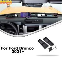 BAWA Car Center Console Mobile Phone Holder Storage Box For Ford Bronco 2021 up Car Stowing Tidying Accessories