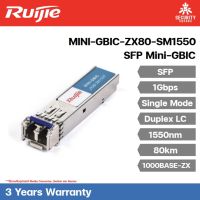 RUIJIE 1000BASE-ZX, SFP Transceiver, SM (1550nm, 80km, LC) รุ่น MINI-GBIC-ZX80-SM1550