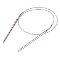 ✼ 1pcs 43/60/120cm Stainless Steel Circular Knitting Needles Sweater Weaving Pins Tools DIY Scarf Sweater Yarn Crochet Needle Tool