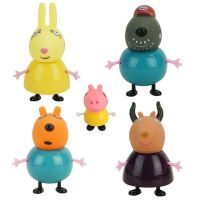 Pig 25pcs Family Friends Emily Rebecca Suzy Action Figures Toys Xmas Gift