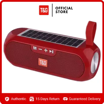 T&G TG-337 TWS Round Portable Wireless Bluetooth Speaker with LED Flashing  Lights