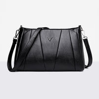 Black Womens Shoulder Bag Clutch Ladies Flap Bags Handbag Purse Soft PU Leather Crossbody Bags 2021 Sac A Main