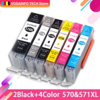 6 color PGI 570 CLI 571 PGI-570BK compatible ink cartridge for canon PIXMA MG7750 MG7751 MG7752 MG7753 TS8050 TS8051 printer Ink Cartridges