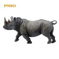 PNSO Rhinoceros 32 CM Classic Toy For Boy Children Animal Model Without Retail Box