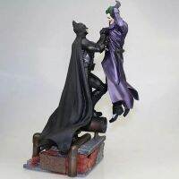 Bat.man vs J.oker Figure Arkham Hero Action Figure Comic Toy Model Anime Bruce Wayne J.oker Action Figure with Base Decoration