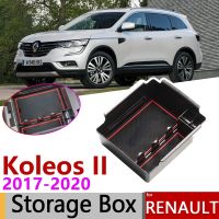 สำหรับ Renault Koleos 2 MK2 QM6 2017 2018 2019 2020ของการจัดเก็บที่วางแขนการจัดเก็บข้อมูลอุปกรณ์จัดรถ