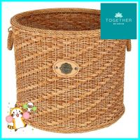 ตะกร้ากลมมีหู MONARCH 37x37x31 ซม. สีน้ำตาลBASKET MONARCH NATURE 37X37X31CM **สอบถามเพิ่มเติมได้จ้า**