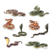 Snake Figurines Garden Rattlesnake Miniatures Photograph Props