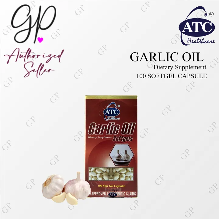 ATC Mftg. Garlic Oil Dietary Supplement 100 Soft Gel Capsules Lazada PH