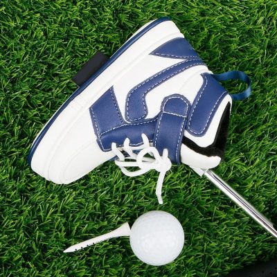 Golf Putter Cover Creative Sneaker Shape Golf Head Cover For Driver Fairway Hybrid Putter PU Leather Protector Golf Accessories