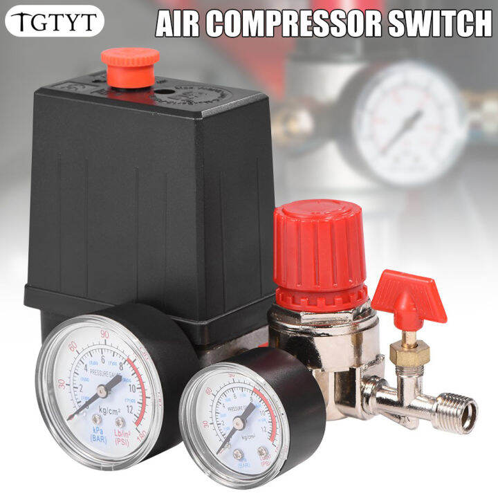 TGTYT Air Compressor Pressures Switch Control Adjustable Air Regulator