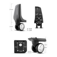 【LZ】™❈❀  GZSZZ W362 Mala Roda Universal Substituição Da Roda Manutenção Mudo Resistente Ao Desgaste Acessórios De Bagagem 20 Polegadas 26 Polegadas