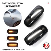 Flashing LED Side Marker Light Dynamic Turn Signal Repeater Sequential Light For Audi A3 S3 8L A8 D2 1999-2002 TT 8N 2000-2006