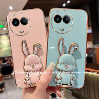 เคสโทรศัพท์ Realme 11X 5G เคส Phone Case ชุบลูกกวาดลายการ์ตูนน่ารักพร้อมที่วางโทรศัพท์กระต่ายกรอบนิ่ม Realme11X 5G 2023