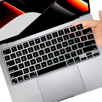 Keyboard Cover Skin for MacBook Pro 14 A2442 / MacBook Pro 16 A2485 2021 with M1 Chip Color Silicone Keyboard Protector English Keyboard Accessories