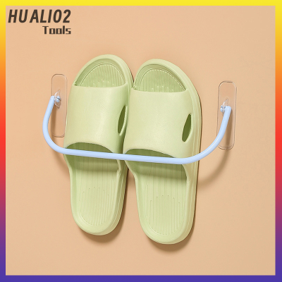 รองเท้าพลาสติกติดผนังแบบเรียบง่ายที่วางของ HUALI02รองเท้าแตะชั้นกันน้ำติดผนังที่เก็บรองเท้าผ้าใบอุปกรณ์สำหรับห้องนอนและห้องน้ำ