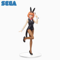 ของแท้ SEGA Gotoubun ไม่มี Hanayome 23ซม. Nakono Yotsuba Bunny Girl Action Figure Collection ตุ๊กตาของเล่น Drop Shipping888