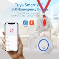 TUYA WiFi Wireless SOS Emergency Button Alarm Home Burglar Alarm Sensor Panic Button Household Security Systems