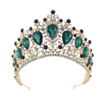 Bridal Headwear Green Girl Exquisite Crown Atmosphere Birthday Headwear