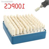 ∋✤∈ 100pcs Wool Felt Mounted Polishing Buffing Wheel Grinding Head for Dremel Drill Rotary Tool Shank Electric Grinding Accessories