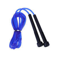 Custom Logo Gym Jump Rope Adjustable Blue Plastic PVC Wire Speed Weighted Skipping Ropes