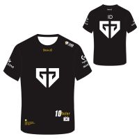 L O L S10 LCK GEN.G Esports Player Jersey GENG S10 Team Uniform T-shirt Custom ID Name Fans Game T