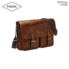 Fossil Miles Dark Brown Messenger Bag SBG1280201 | Lazada