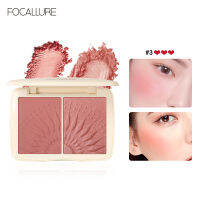 FOCALLURE ใบหน้า เครื่องสำอางค์ บรอนเซอร์พาเลตต์เม็ดสีเรียบเนียนโดยไม่ต้องทาแป้งบลัชออนธรรมชาติ