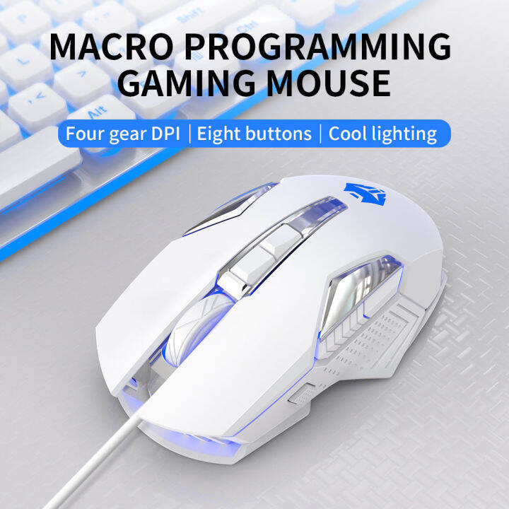 【Gaming Mice】Game Mechanical Mouse Cable E-sports USB Desktop Computer