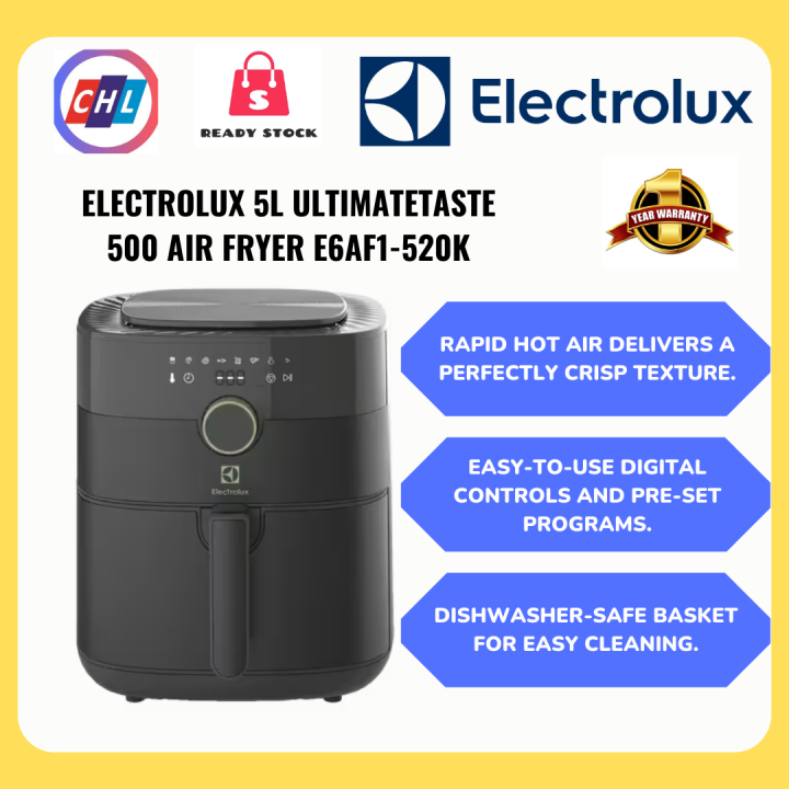 Electrolux (Ready Stock) 5L UltimateTaste 500 Air Fryer E6AF1520K