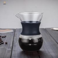 เครื่องชงกาแฟพร้อมแก้ว borosilicate คู่มือกาแฟ dripper เหล้า