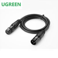 Ugreen ปลั๊กต่อสำหรับเสียงไมโครโฟนและคาราโอเกะสายเคเบิล XLR Mikrofon สำหรับสายขยายสัญญาณเครื่องผสมเสียง