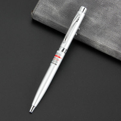 [COD] มัลติฟังก์ชั่น LED ปากกาหลอดไฟ ปากกาแมวเลเซอร์อินฟราเรดปากกาลูกลื่นโลหะ LOGO ตัวอักษรพิมพ์