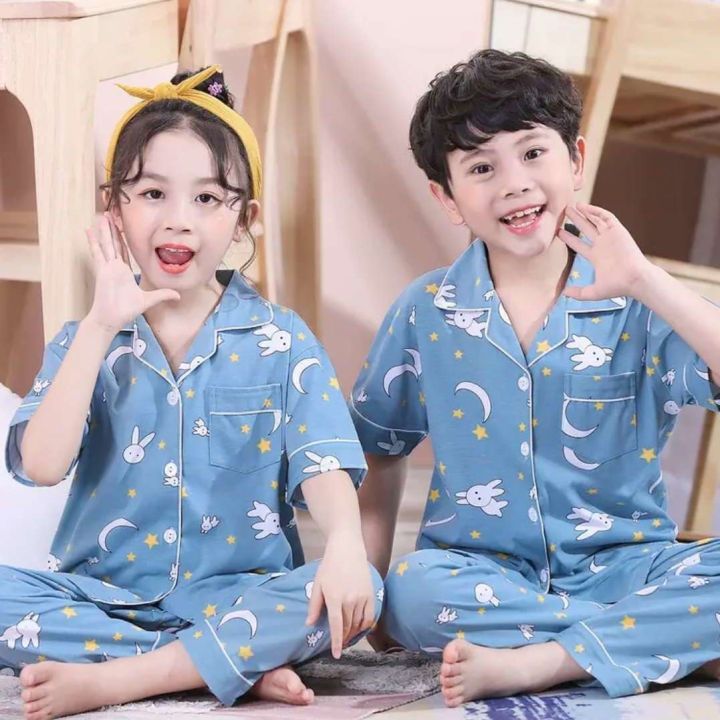 muji-high-quality-spring-and-autumn-long-sleeved-childrens-pajamas-for-boys-girls-big-children-boys-girls-boys-girls-cartoon-home-clothes-air-conditioning-clothes-set