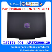 ใหม่เดิมสำหรับ HP P avilion 15-DK TPN-C141แล็ปท็อปจอแอลซีดีปกหลังด้านบนฝาด้านหลังสีดำเปลือกสีม่วง l. Gogo AP2K80001200