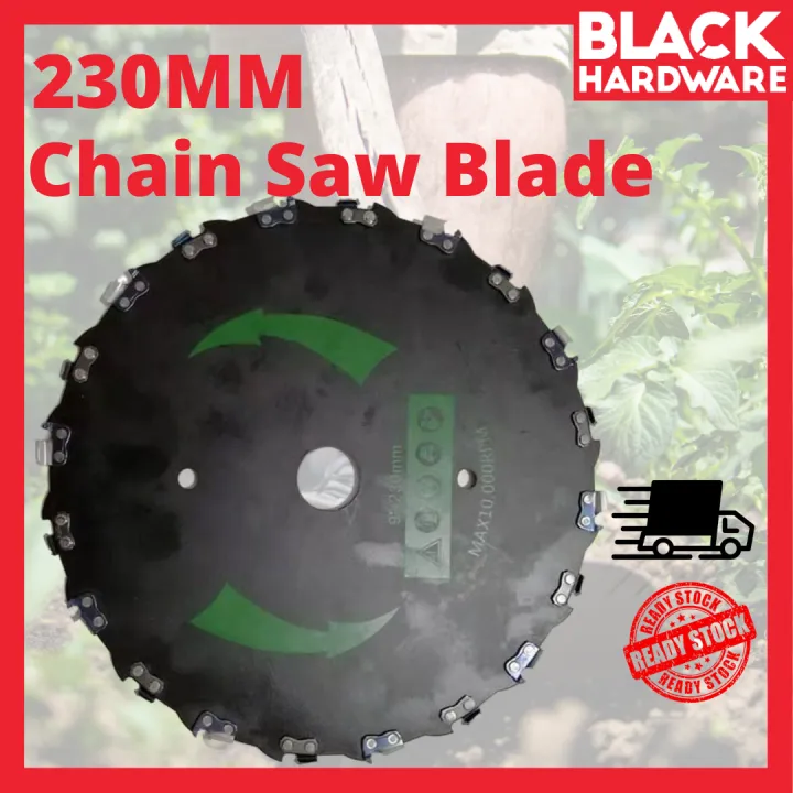 BLACK HARDWARE 9inch Chain Saw Blade Grass Weed Bushes Cutting Trimmer Saw Pruning Sharp Disc