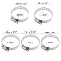 สแตนเลสปรับ Worm Gear Hose Clamps Kit Clamps สำหรับงานไม้ Spring Clamp 50mm/75mm/100mm/150mm/200mm-lihaichao