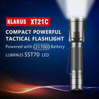 Klarus XT21C รุ่นใหม่ล่าสุด หลอดใหม่ LUMINUS SST70 สว่างถึง 3200 Lumens เล็กและเบาเพียง 109.8 กรัม