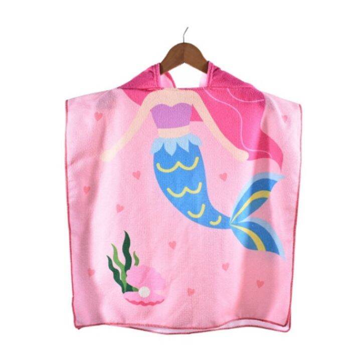 baby-hooded-cloak-swim-towels-boys-girls-swimming-bath-towel-kids-beach-poncho-microfiber-infant-bathing-wrap-cartoon-bathrobe