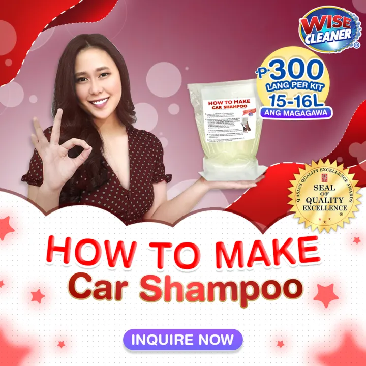CAR SHAMPOO KIT WISE CLEANER Lazada PH